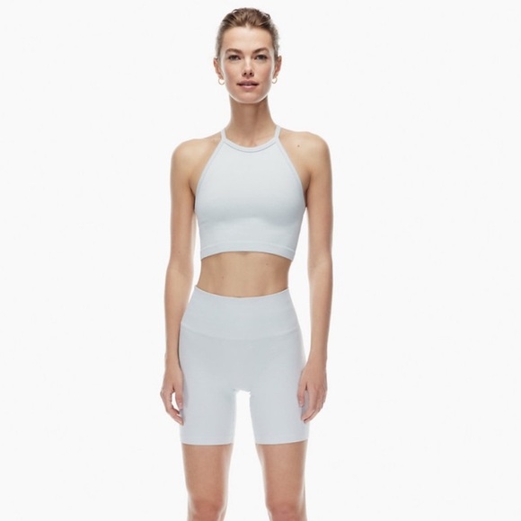 Aritzia TnaBODY Atmosphere Hi-Rise 5" Short - White - Picture 4 of 6